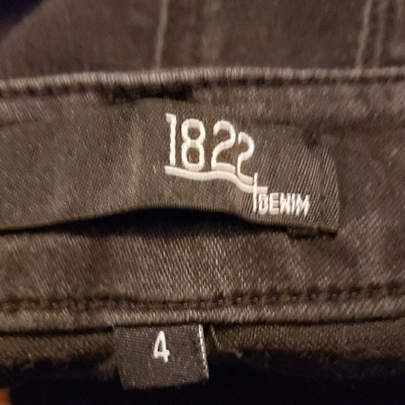 1822 Denim Women's Dark Black Bootcut Jeans Size 4 - Picture 6 of 7